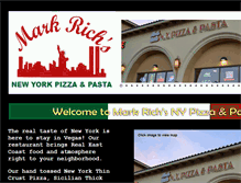Tablet Screenshot of markrichnypizza.com